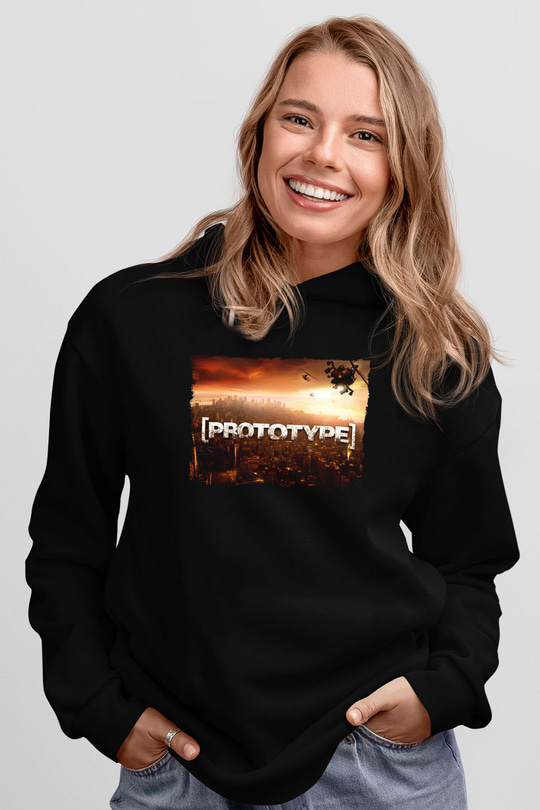 Prototype Siyah Unisex Hoodie