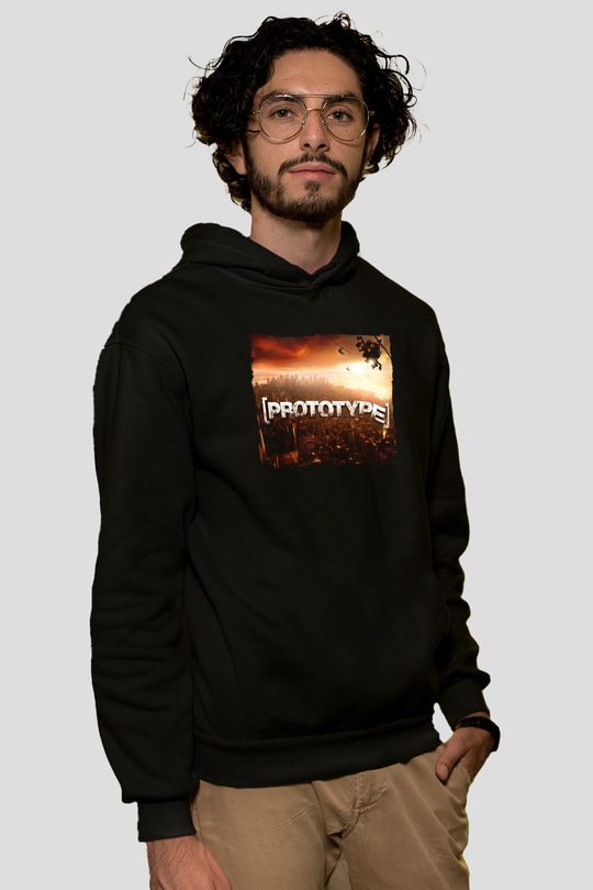 Prototype Siyah Unisex Hoodie