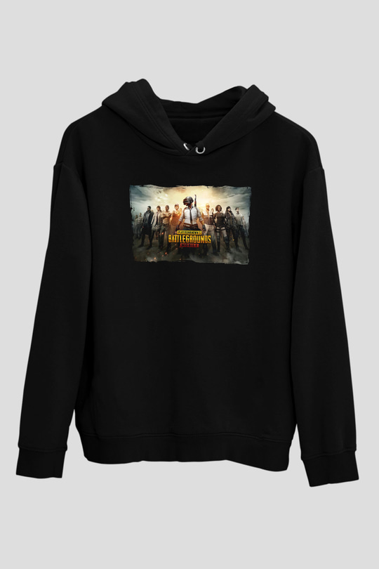 PUBG Siyah Unisex Hoodie