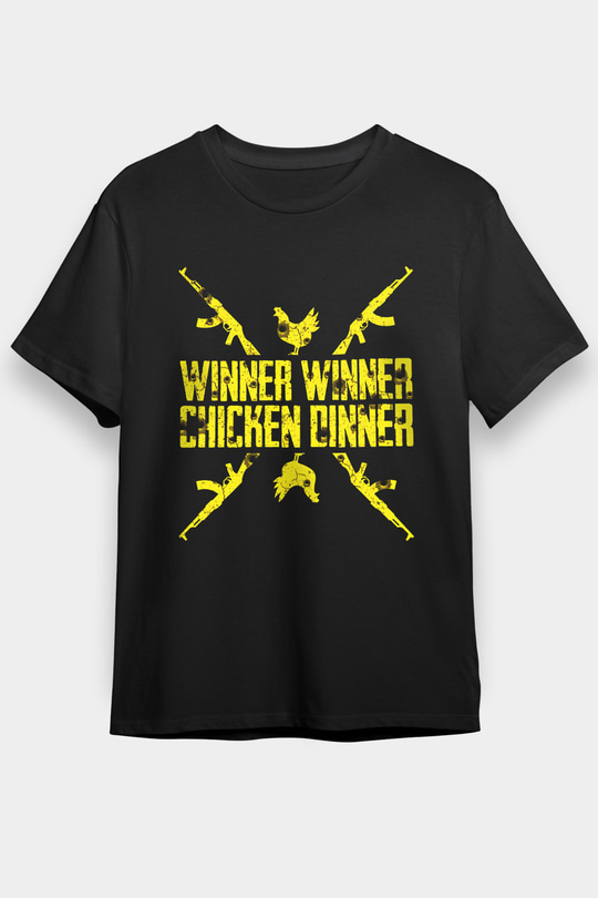 PUBG Siyah Unisex Tişört T-Shirt