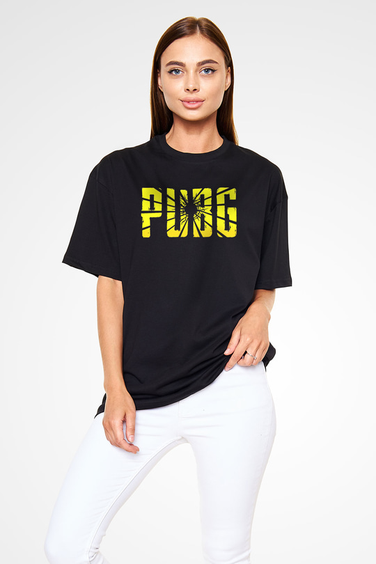 PUBG Siyah Oversize Tişört Oversize T-shirt