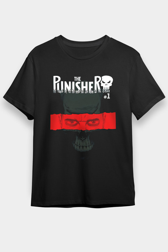 Punisher Siyah Unisex Tişört T-Shirt