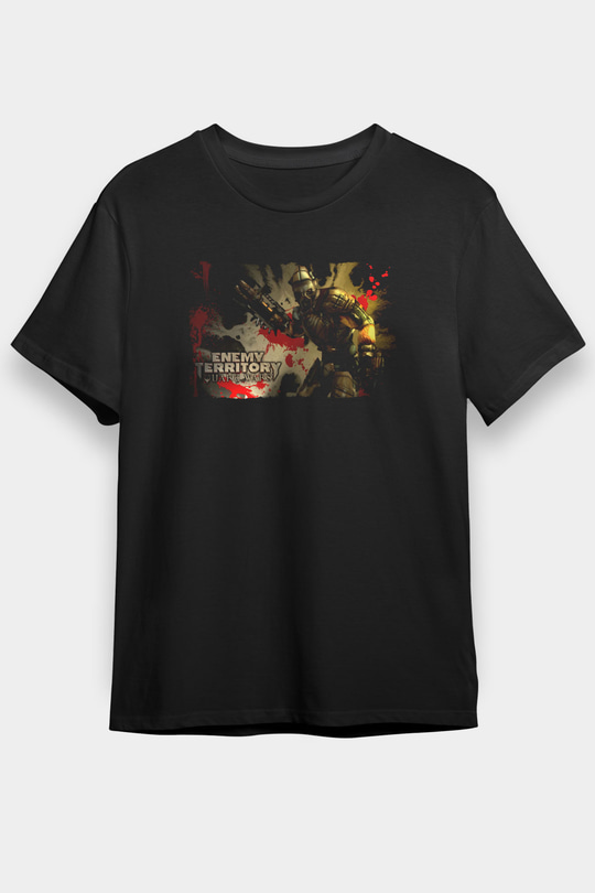 Quake Wars Siyah Unisex Tişört T-Shirt