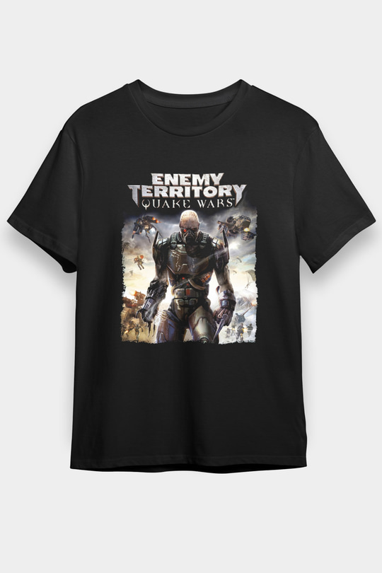 Quake Wars Siyah Unisex Tişört T-Shirt