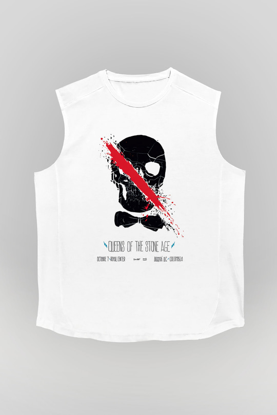 Queens of the Stone Age Beyaz Unisex Kolsuz Tişört