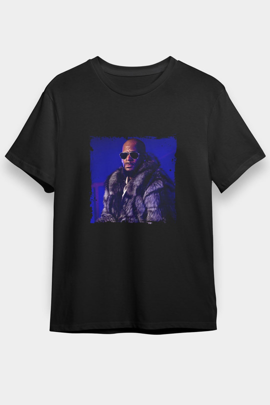 R. Kelly Baskılı Unisex Siyah Tişört