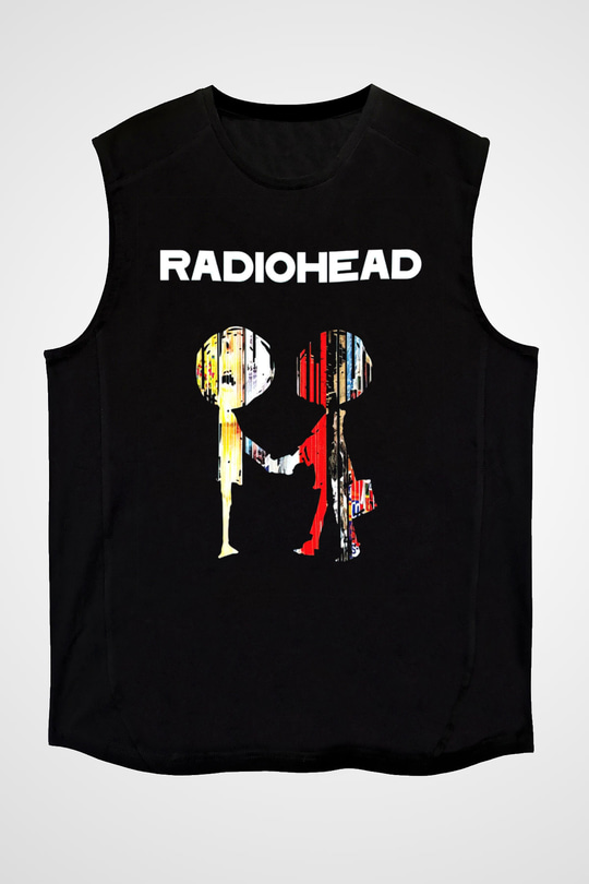 Radiohead Siyah Unisex Kolsuz Tişört