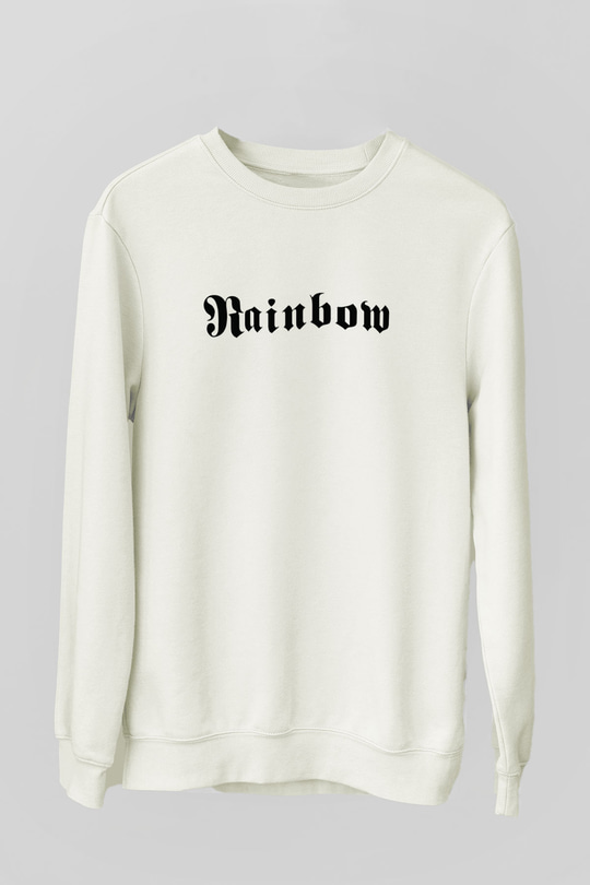 Rainbow Beyaz Unisex Sweatshirt