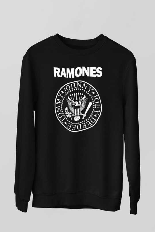 Ramones Siyah Unisex Sweatshirt