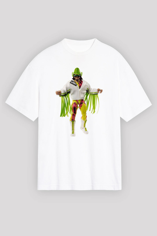 Randy Savage Beyaz Oversize Tişört