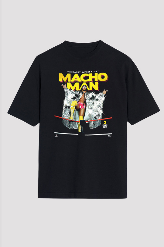 Randy Savage Siyah Unisex Oversize Tişört