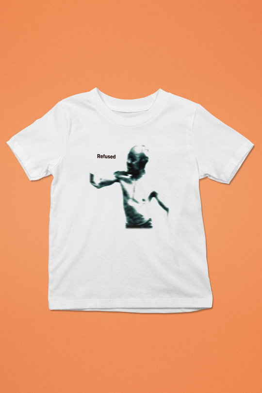 Refused Baskılı Beyaz Unisex Çocuk Tişört