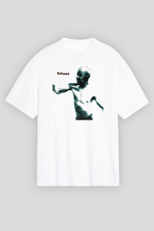 Refused Beyaz Unisex Oversize Tişört T-Shirt