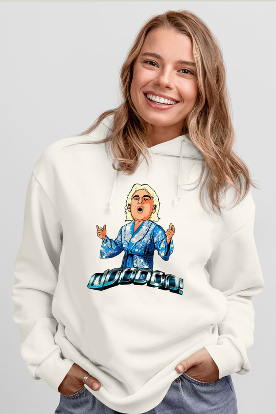 Ric Flair Beyaz Unisex Hoodie