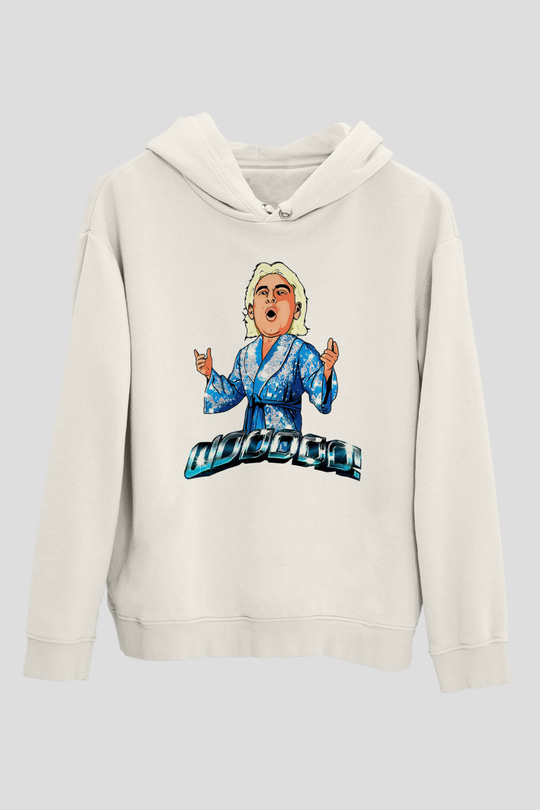 Ric Flair Beyaz Unisex Hoodie