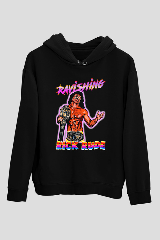 Rick Rude Siyah Unisex Hoodie