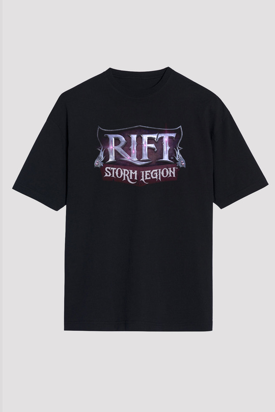 Rift Siyah Oversize Tişört Oversize T-shirt