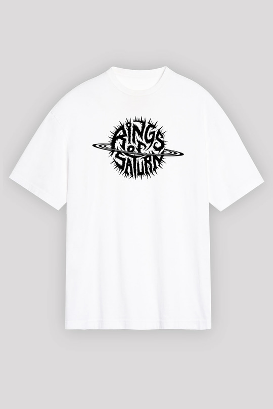 Rings of Saturn Beyaz Unisex Oversize Tişört T-Shirt