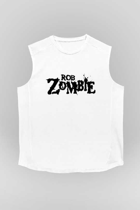 Rob Zombie Beyaz Unisex Kolsuz Tişört