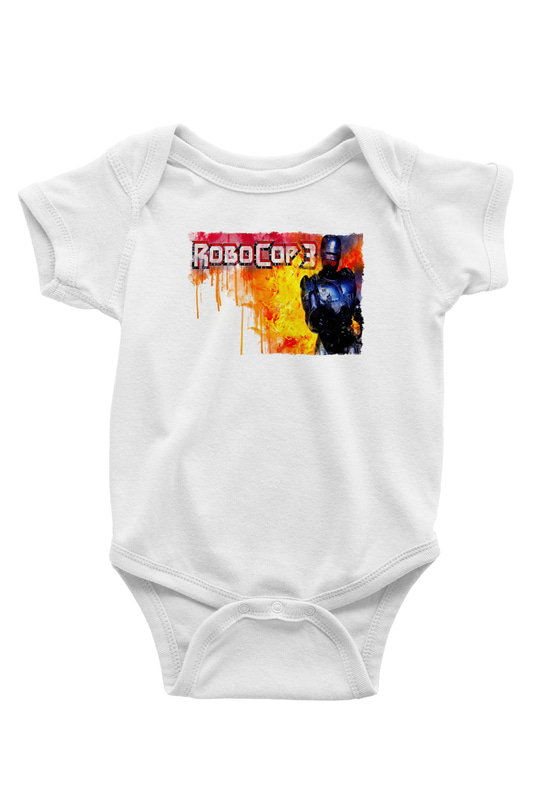 RoboCop Beyaz Bebek Body - Zıbın