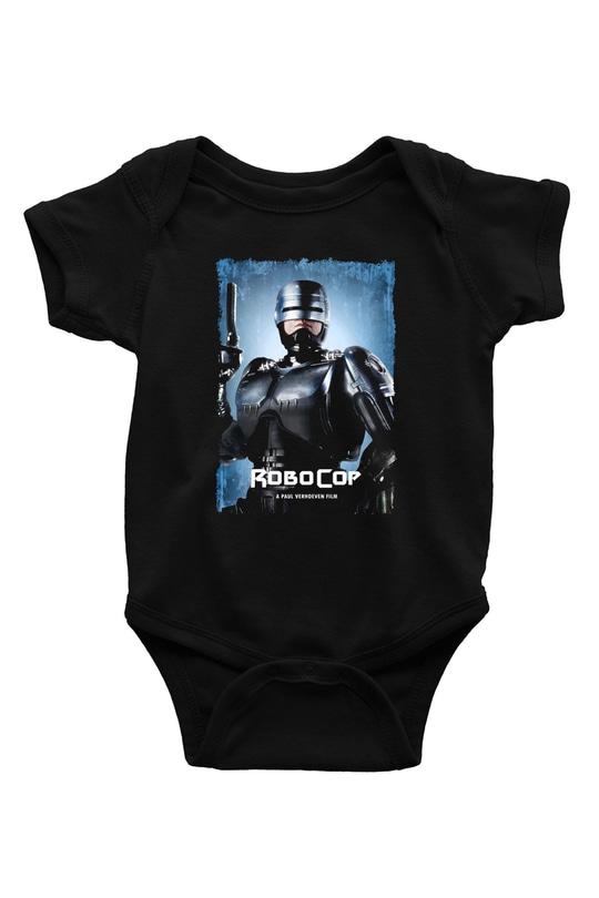 RoboCop Siyah Bebek Body - Zıbın