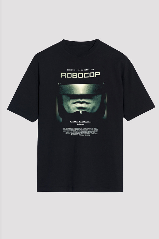 RoboCop Siyah Unisex Oversize Tişört T-Shirt