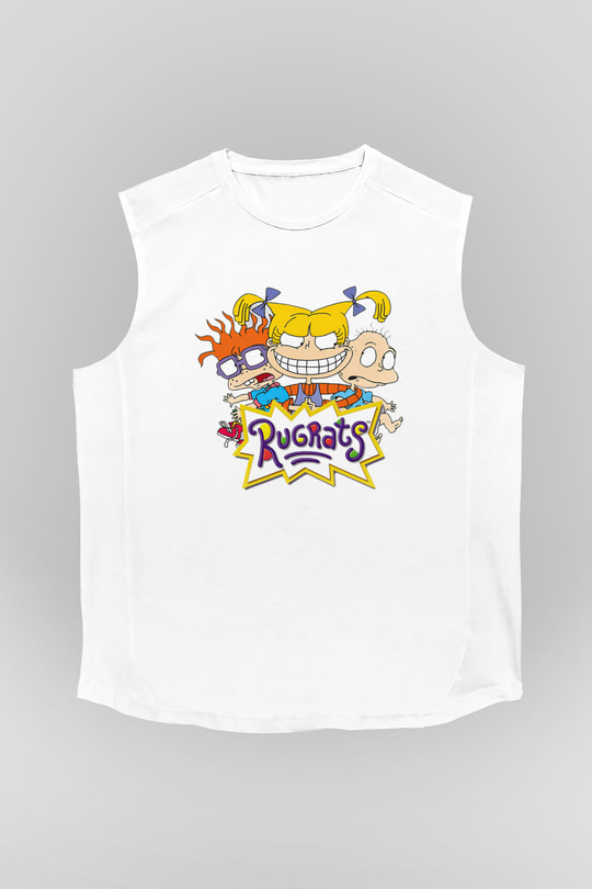Rugrats Beyaz Unisex Kolsuz Tişört