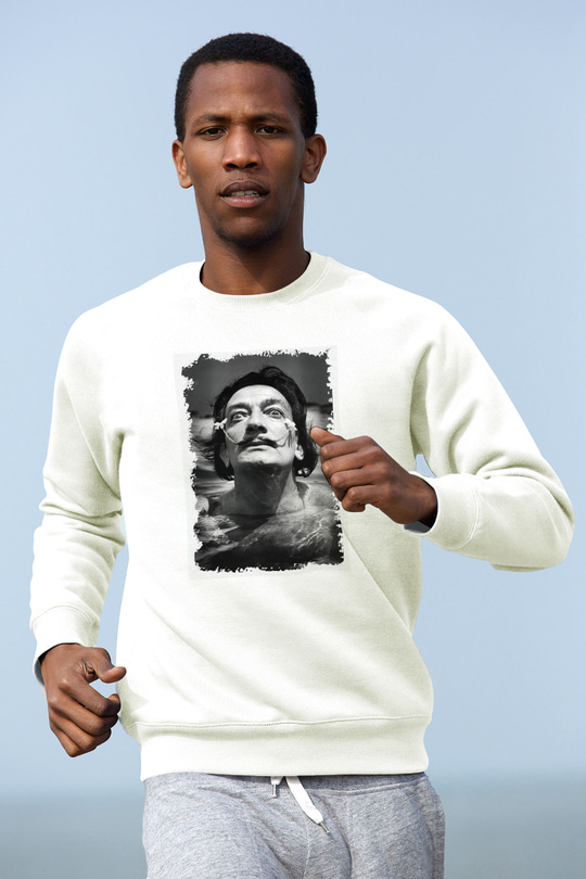 Salvador Dali Beyaz Unisex Sweatshirt