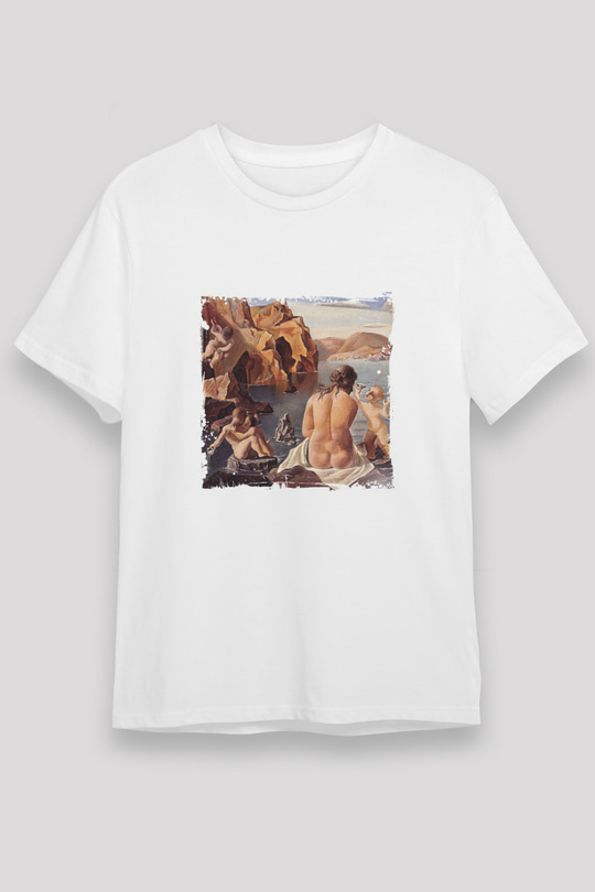 Salvador Dali Unisex Baskılı Beyaz Tişört