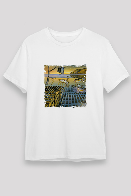 Salvador Dali Unisex Baskılı Beyaz Tişört
