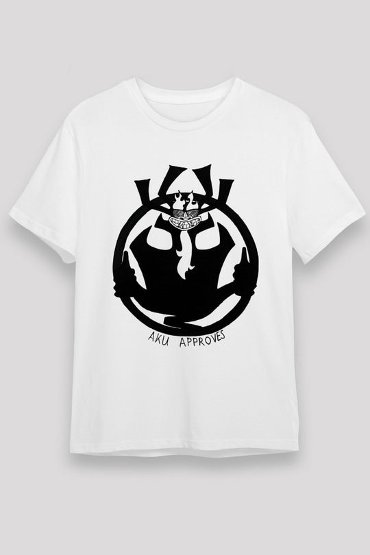 Samurai Jack Beyaz Unisex Tişört T-Shirt