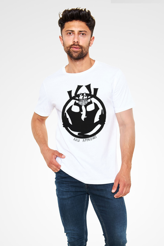 Samurai Jack Beyaz Unisex Tişört T-Shirt