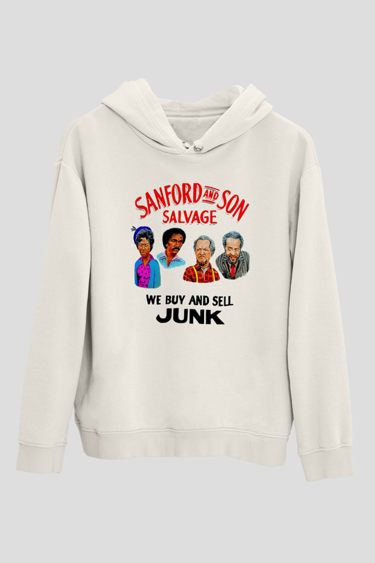 Sanford and Son Beyaz Unisex Hoodie