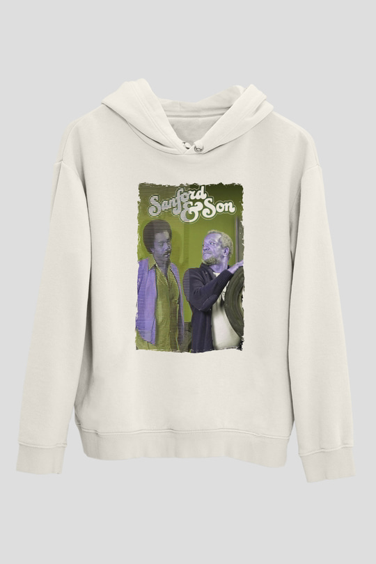 Sanford and Son Beyaz Unisex Hoodie