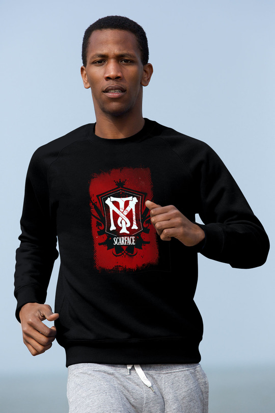 Scarface Siyah Unisex Sweatshirt