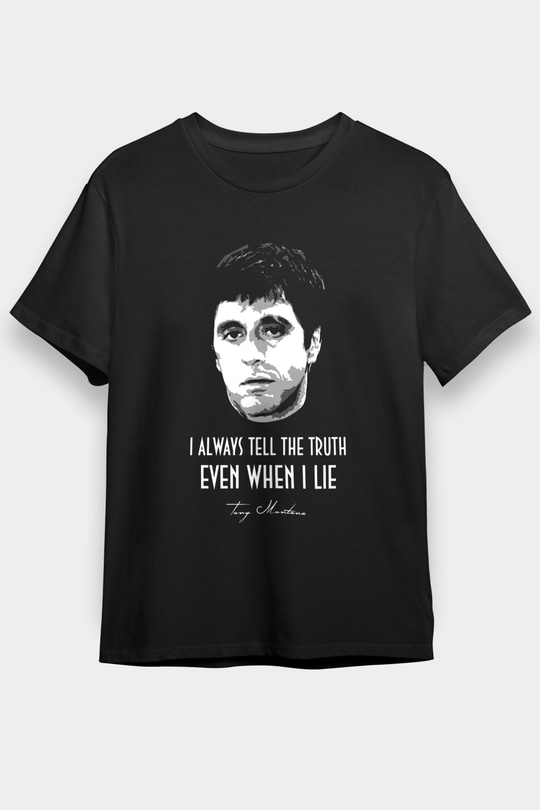 Scarface Siyah Unisex Tişört T-Shirt