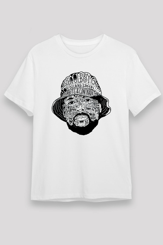 Schoolboy Q Beyaz Unisex Tişört T-Shirt - TişörtFabrikası