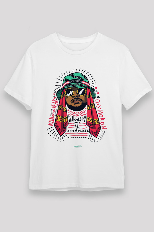Schoolboy Q Beyaz Unisex Tişört T-Shirt - TişörtFabrikası