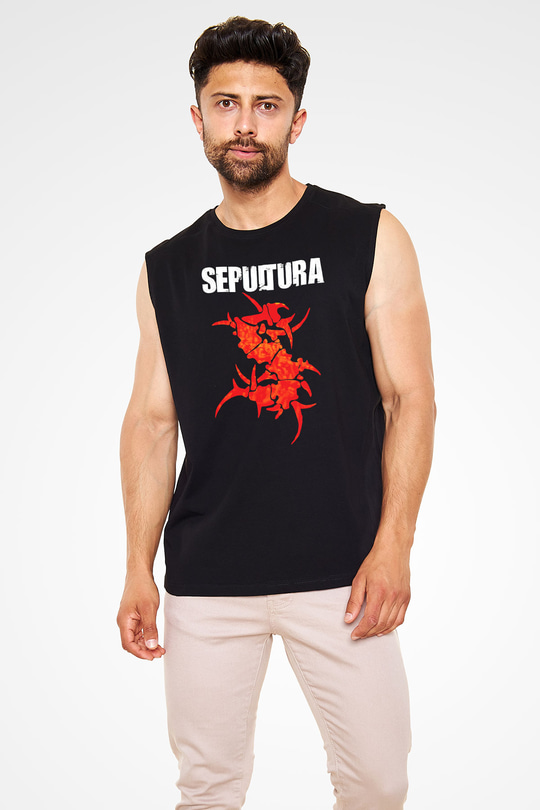 Sepultura Siyah Unisex Kolsuz Tişört