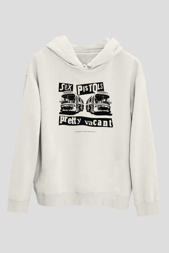 Sex Pistols Beyaz Unisex Hoodie