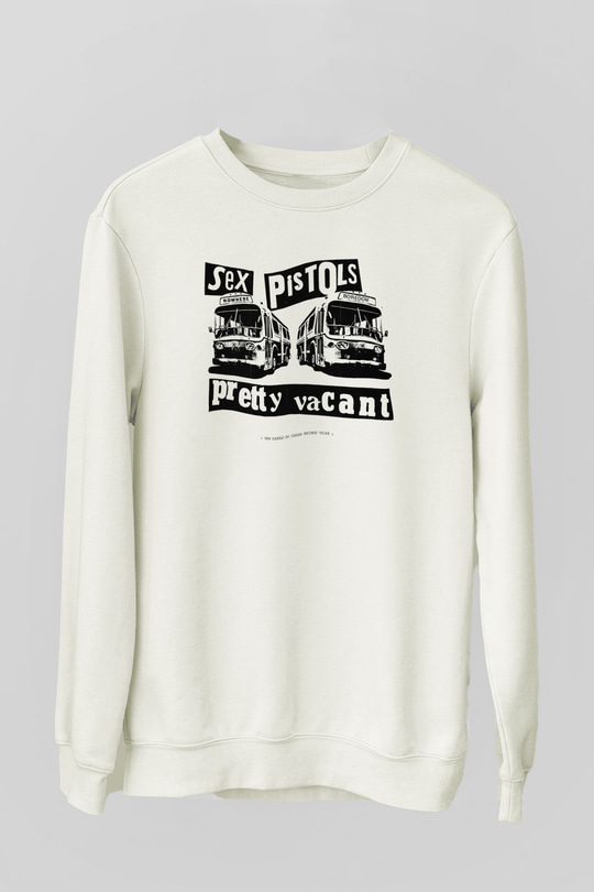 Sex Pistols Beyaz Unisex Sweatshirt