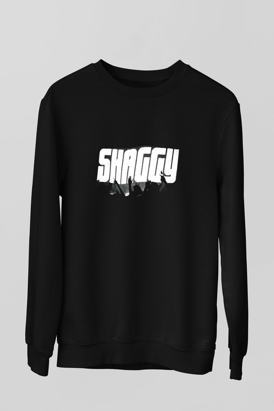 Shaggy Siyah Unisex Sweatshirt