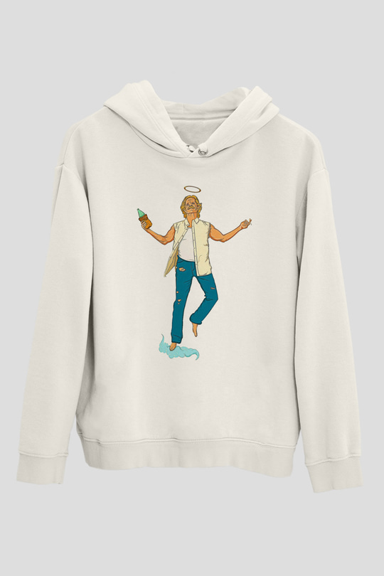 Shameless Baskılı Beyaz Unisex Hoodie