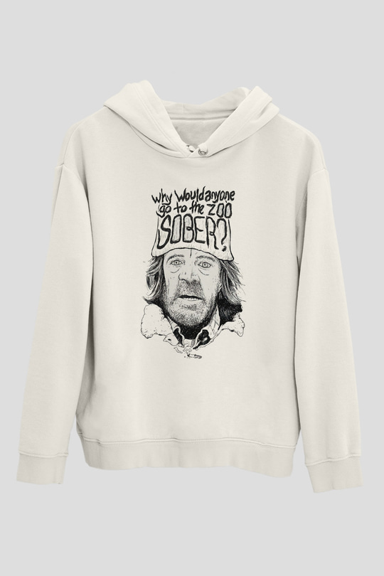 Shameless Baskılı Beyaz Unisex Hoodie