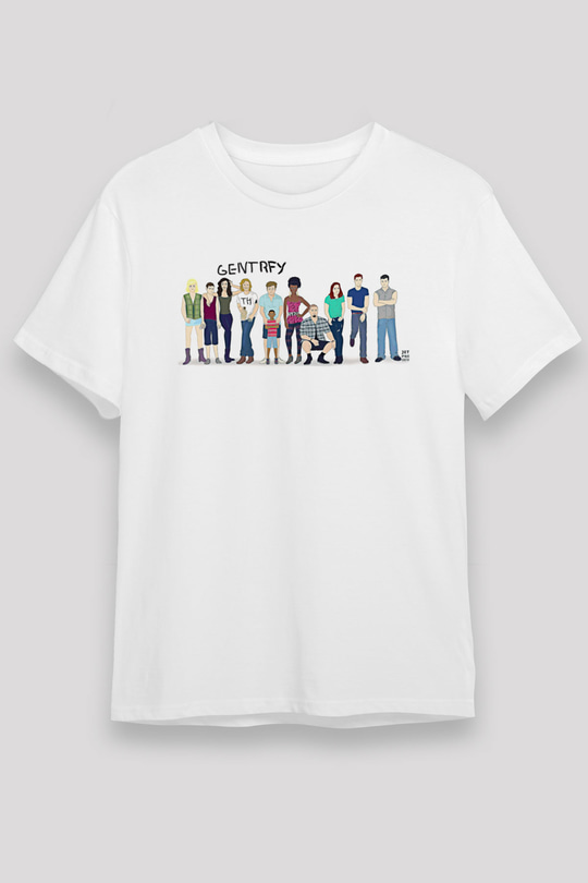 Shameless Unisex Baskılı Beyaz Tişört - Tshirt