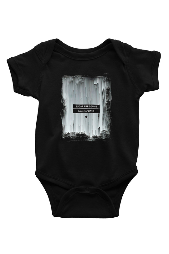 Shamrain Baskılı Unisex Siyah Bebek Body - Zıbın