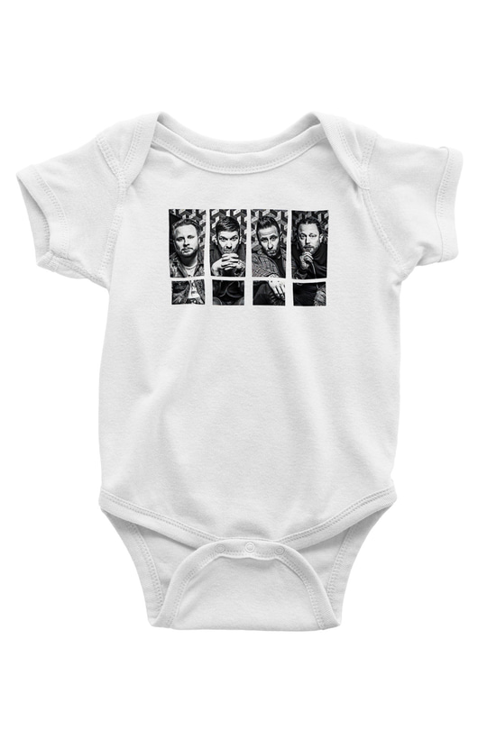 Shamrain Baskılı Unisex Siyah Bebek Body - Zıbın
