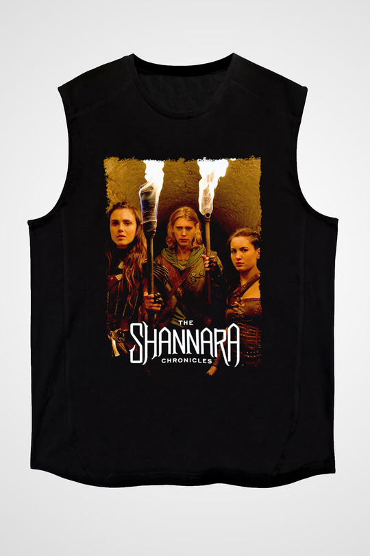 Shannara Chronicles Siyah Unisex Kolsuz Tişört