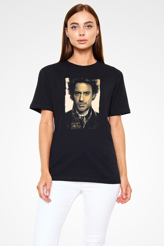 Sherlock Beyaz Unisex Tişört T-Shirt