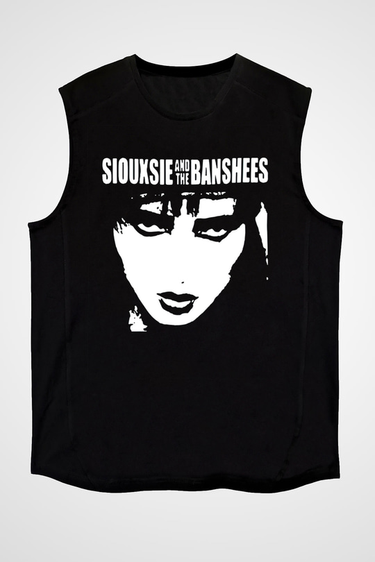 Siouxsie and the Banshees Siyah Unisex Kolsuz Tişört